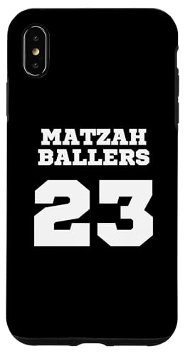 Custodia per iPhone XS Max Matzah Baller 23 - Pallone da basket ebraico divertente