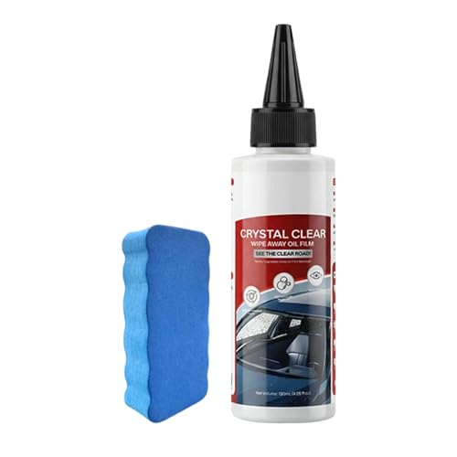 Nevalerra Eliminador para película de aceite | 120 ml de abrillantador transparente | Incluye y pasta para restaurar – para automóviles, revestimiento repelente a la lluvia, protege los espejos y