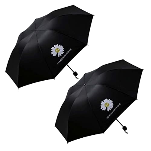Image of KEKEMI 3 Fold Automatic Sun & Rain Umbrella for Men & Women (Pack of 2)