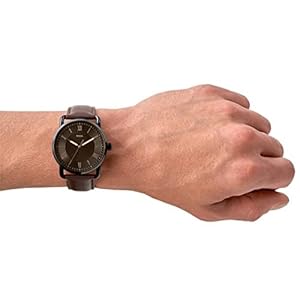 Fossil Men's Copeland Quartz Stainless Steel and Leather Three-Hand Watch