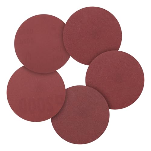 CoCud 100 Pcs 2 Inch Sanding Disc 600/800/1000/1200/1500 Grit Round Hook and Loop Sandpaper for Random Orbital Sander Automotive Car