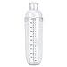 PC shaker do koktajli ze skalą mleko czajniczek soki plastikowy kubek do wina do domowego sklepu barowego [530 ml]