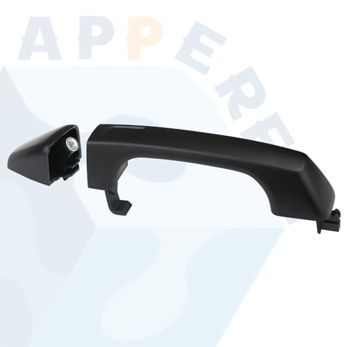 APPERFiT Exterior Door Handle w/End Cap 25957909 25957911 Black for Front or Rear Door, Left Driver or Right Passenger Side Compatible with Hummer H3 H3T 2006 2007 2008 2009 2010 Door Parts by APPERFiT - Used condition - Image 2