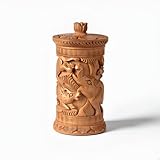 Vintage Cigarette Case – 5-Inch Wooden Round Cigarette Holder for 8–10 Sticks, Herbs & Small Items – Pocket Case Gift for Men & Women