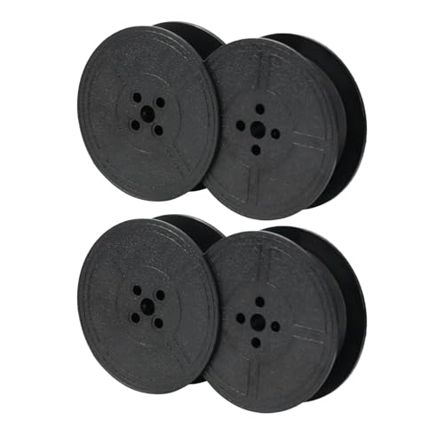 Lot de 2 Rubans encreurs en Nylon pour Machine à écrire pour Machine à Écrire - Compatibles avec Modèles DIN 2103 et 32755 - Noir - Installation Facile