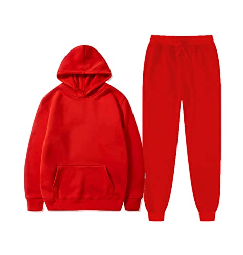 Survêtement chaud Kiioouu rouge XL ensemble avec sweat à capuche et pantalon