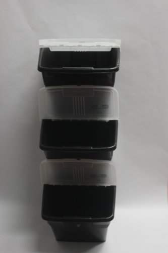 Product Image 5: WTM BBCL- Three Pack of Stackable Bins with Hinged Lids 24 Quart Size (pack of 3)