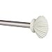 Blue and White Shell in Silver, Curtain Rod by Sheffield Home, 36 to 66-Inch