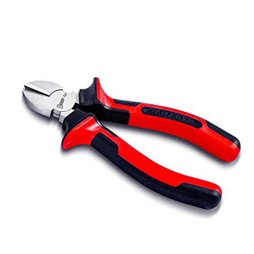 Sharp-tec Wire Cutters 160mm Side Cutters with Anti-Slip Handle 6-inch Professional Diagonal Cutting Pliers for DIY Household Workshop
