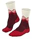 FALKE Damen Wandersocken TK2 Explore W So Wolle Funktionsmaterial antiblasen dick 1 Paar, Rot Merlot 8117 Crest-O, 39-40