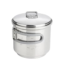 Esbit Trockenbrennstoffkochset - Outdoor Camping Kocher 585 ml mit Edelstahl Topf - klappbare Griffe - Campingkocher Set – Ansicht 4