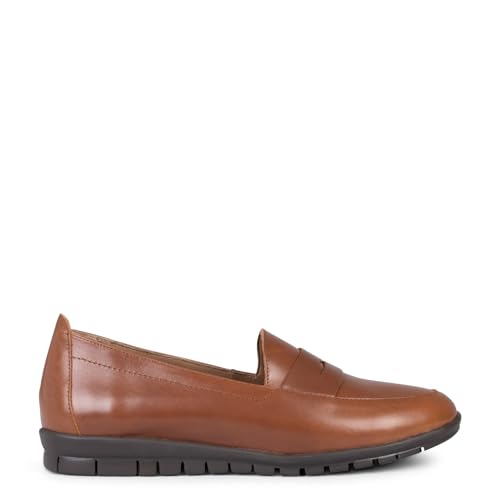 Mocasines cómodos y básicos de Piel Camel, EU 37