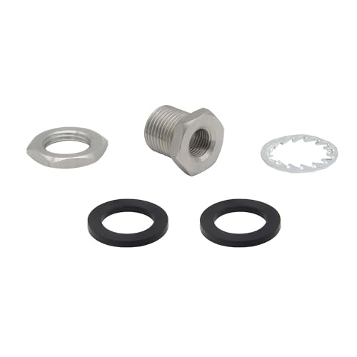 Fitvell ZWJ-CBJ-2200310 Stainless Steel Bulkhead Fitting 1/4 Inch Npt Female Bulked Coupler Thru-Bulk Tank Fitting Connector  thumb #5