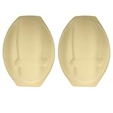 TACKTIMES Herren 2pcs Schwamm Enhancement Cup Vergrößern Frontpolster Sportschutz für Badehose G String Thongs Unterwäsche Shorts (Einheitsgröße, Hautfarbe)