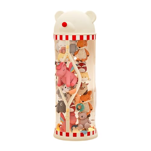 ぬいぐるみ収納ケース ジッパー付き ぬいぐるみ収納桶 分体式 透明PET 円柱 ぬいぐるみ収納 大容量 簡単アクセス 陳列ケース 陳列棚 抱き枕 おもちゃ 収納ボックス ぬいぐるみ DIY人形展示ボック ぬいぐるみ な丸い収納桶 ぬいぐるみ 収納 筒 ぬい