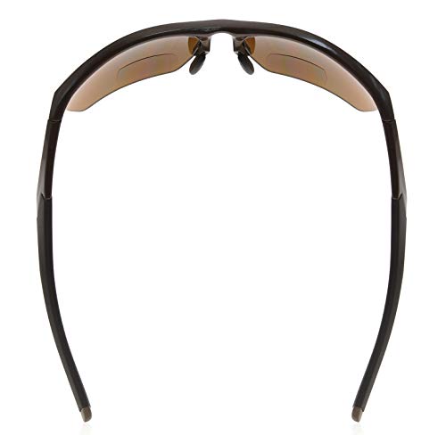 Image of Eyekepper Bifocal Sunglasses for Women Men, Rectangular Frame | Outdoor Sports Bifocal Reading Sunglass, with Readers Built in, Mens Tinted Sun Reader Bifocals, Ladies Cheater,Wrap Half Rim