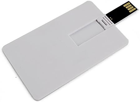 Usbkingdom 8GB USB 2.0 Flash Drive Plastic White Credit Bank Card Shape USB Drive Memory Stick Pendrive