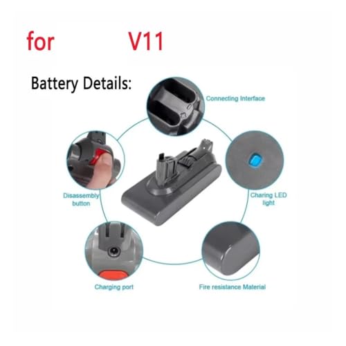 Batería de aspiradora para Dyson V10 V11 V12 repuesto de mano 8