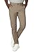 Plaid&Plain Men's Skinny Stretchy Khaki Pants Colored Pants Slim Fit Slacks Tapered Trousers 819 D-P-Khaki 30X28