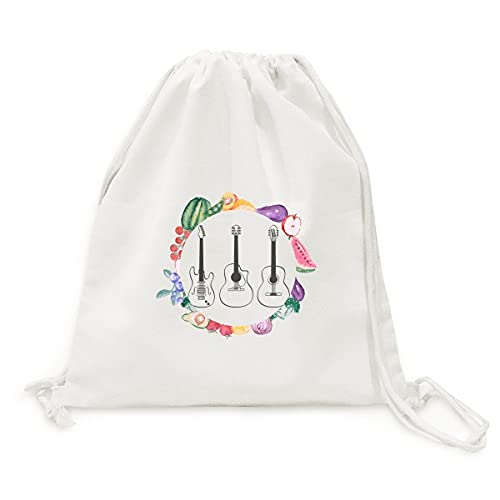 Guitare avec sac pliable et sangle ergonomique pour éviter l'encombrement