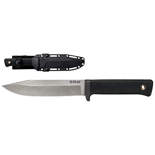 Cold Steel SRK Survival Rescue Fixed Blade Knife with Secure-Ex Sheath - Standard Issue Knife of The Navy Seals, Great for Tactical, Outdoors, Hunting and Survival Applications, CPM-3V Steel