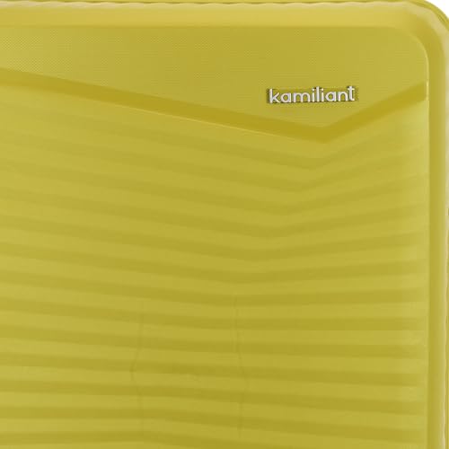 Image of Kamiliant by American Tourister Rock-Lite Medium 68 Cm Check-in Hard Sided Trolley Bag for Men & Women, Suitcase 66L for Travel with 3 Digit Combination Lock - Cress Green