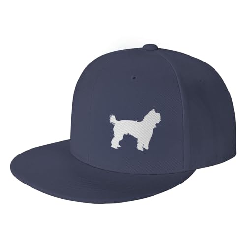 Yorkie Silhouette Adjustable Outdoor Baseball Hat Flat Hat2