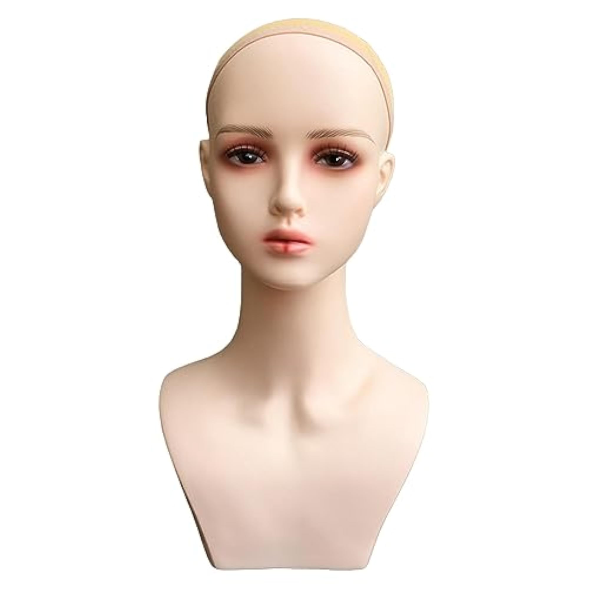 Female Mannequin Head for Displaying Hairpieces and Wigs