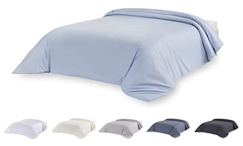 Todocama Extra Soft Microfibre Duvet Cover Light Blue - Bed 160/180-240 x 220 cm, Azul Claro, Cama 160/180 - 240x220cm