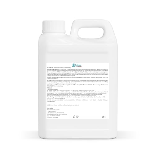 Futum Bettwanzen Abwehrspray Floh-Abwehr-Spray 2 Liter für Wanzen, Flöhe, Larven & Eier, Wasserbasis, Fleckenfrei, Schnell & Stopp Wirkung