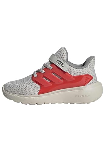 adidas Unisex niños Audi F1 Team ULTIMASHOW 2.0 Shoes Children, Chalk Pearl/hi-Res Red/Utility Black, 28 EU