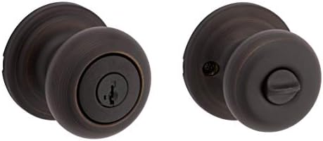 Kwikset Juno Entry Knob featuring SmartKey® in Venetian Bronze - 97402-737