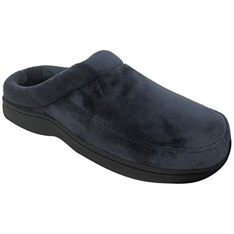 Dearfoams Men's Microfiber Clog Slippers Cover