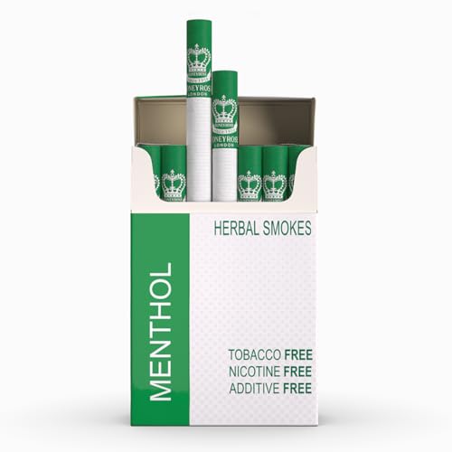 Honeyrose Menthol - Tobacco & Nicotine Free Herbal Cigarettes, 100% Natural, Made in England