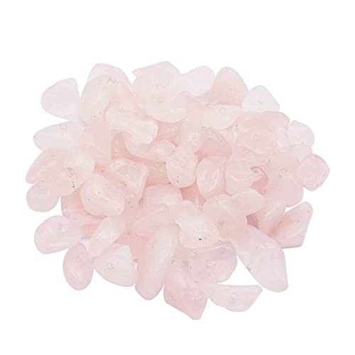 Julie Wang 54996-N 450Pcs Pink Quartz Natural Irregular Chip Stone Beads 5-8Mm Gemstones Crystal Loose Bead cover
