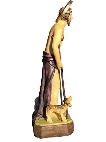 Estatua de San Lázaro de 8 pulgadas figura religiosa miniatura 2