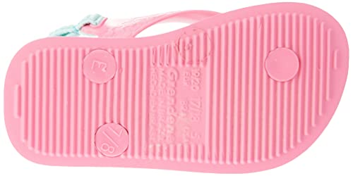 Chinelo Turma da Mônica, Ipanema Kids, Bebê Unissex, Rosa/Verde, 23/24