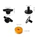 Beatello Drum Cymbal Accessory Kit – Drum Hardware Pack with Felts, Sleeves, Washers, Wing Nuts – Drum Set Accessories for Cymbal Stand, Crash & Splash Cymbals (Orange, 40 Pcs)