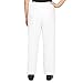 Alfred Dunner All Around Elastic Waist Polyester Petite Pants - Pull-On Style, White, 10 Petite