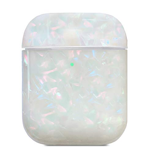 J.west 2019 Newest AirPods Case, Macaron Color Cute Sparkle Glitter Pretty Design Bling