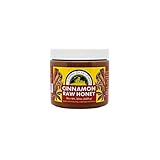 1.5 pound (24oz) Cinnamon Raw Honey - Untreated Unprocessed Creamy Raw Honey w/Certified Organic Cinnamon - Sleeping Bear Farms