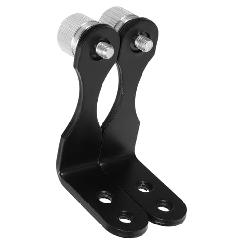 Adaptador de trípode para telescopio y binoculares negro plata de metal 2 piezas