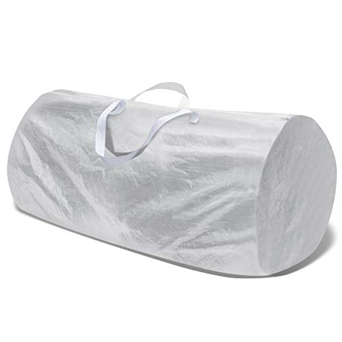 BenefitUSA Heavy Duty Large Artificial Christmas Tree Storage Bag for Clean Up Holiday White Up to 9ft