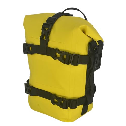 Bolsa para motocicleta de cola funcional en color amarillo para tus rutas y escapadas