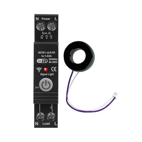 Disjoncteur intelligent Tuya 63A 230V rail DIN programmable à distance - 6