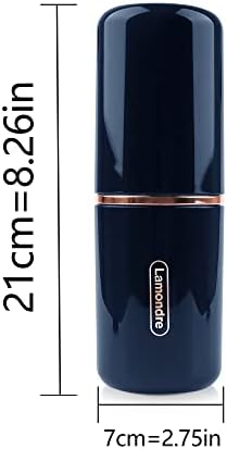 Lamondre Toothbrush Case Travel Toothbrush Holder Case Toothbrush Holder Portable Toothbrush and Toothpaste Holder, Toothbrush Storage Box Very Suitble for Family, Travel, Camping (Blue)