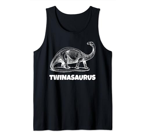 Twinasaurus Twinsies gemelos a juego divertidos Camiseta sin Mangas