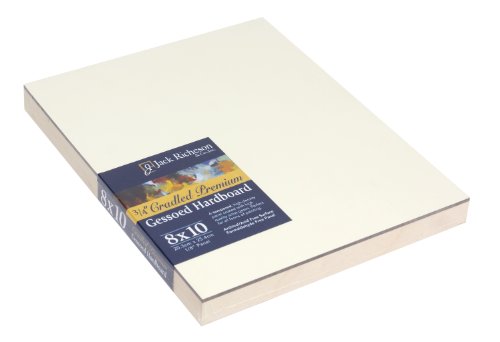 Jack Richeson Panel rígido de esmerilado templado premium de 3/4 pulgadas 20 3 x 25 4 cm