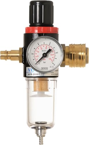 Steck-Druckminderer mit Partikelfilter und Wasserabscheider inkl. halbautomatischen Entwässerung von IMPLOTEX