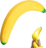 ZUMME XXL Squishy Banane. PU Riesen Squishy Banane 7,1 Zoll, für Erwachsene, weicher Anti-Stress Stressball, realistisch dehnbares Knautschspielzeug, Partygeschenk, Büro Deko, Entspannung